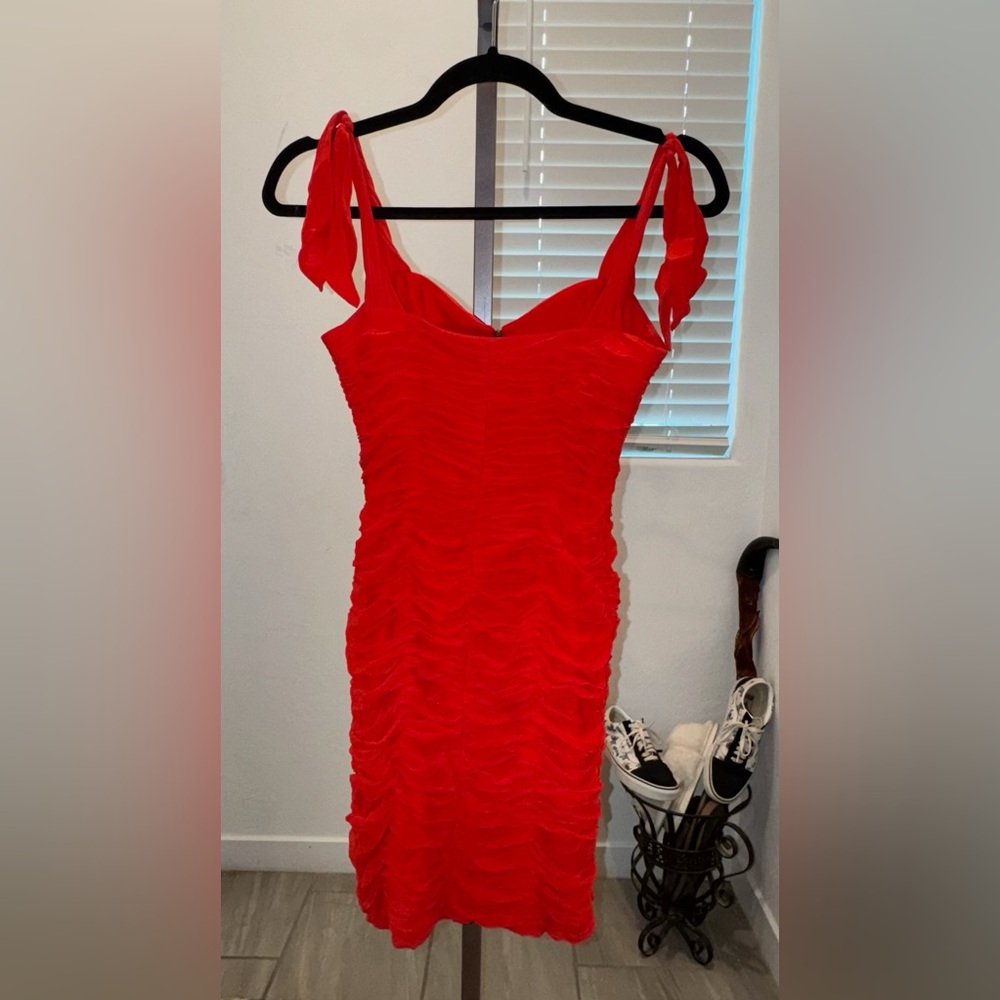 Rebecca Taylor Vibrant Red Mini Dress size 6